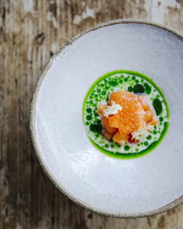 Chalk stream trout tartare
